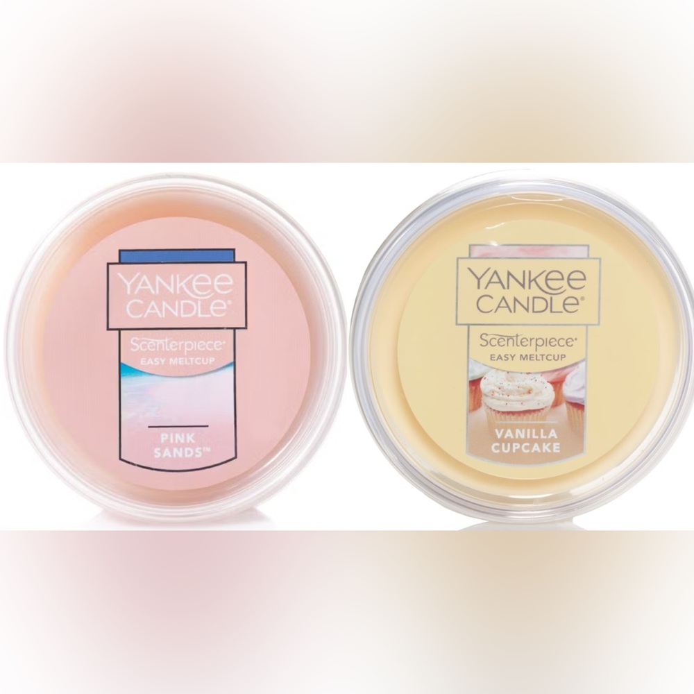 Yankee Candle Pink Sands & Vanilla Cupcake Easy MeltCup Bundle